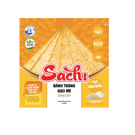 Bánh Tráng Gạo Mè Sachi Nướng Giòn 70G